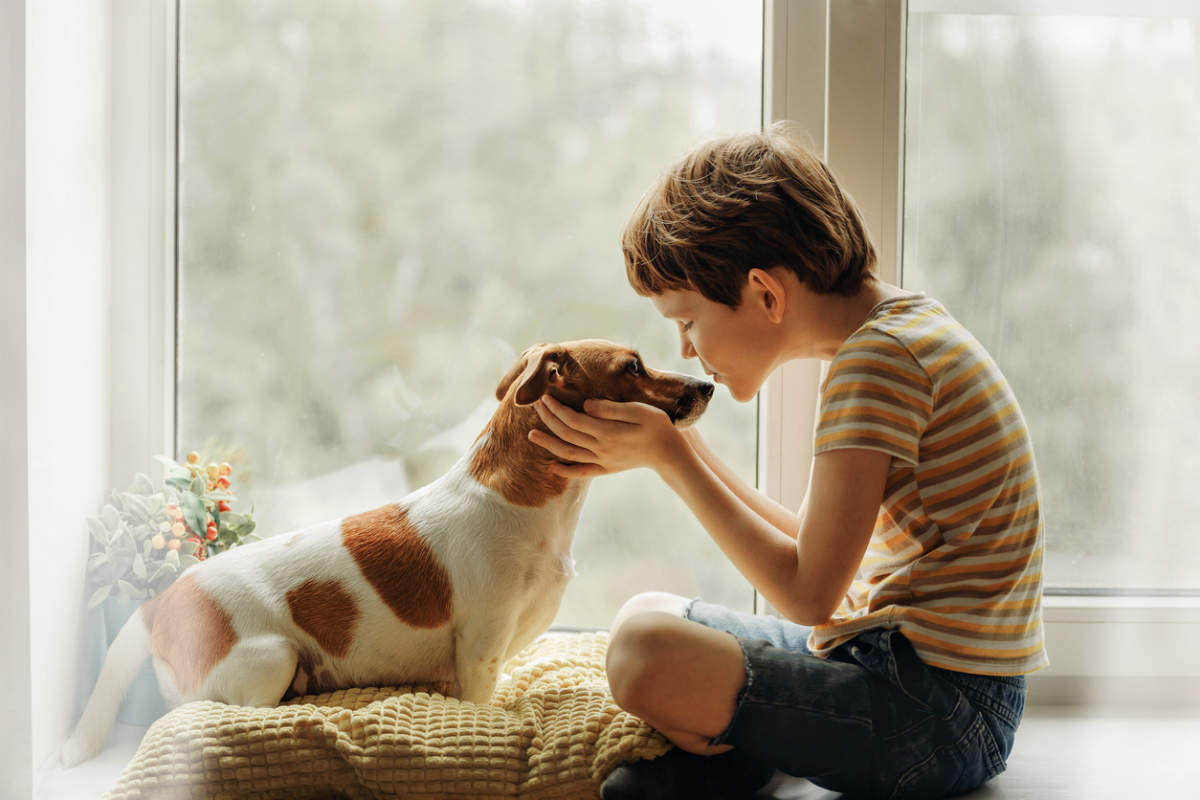 kids and pet